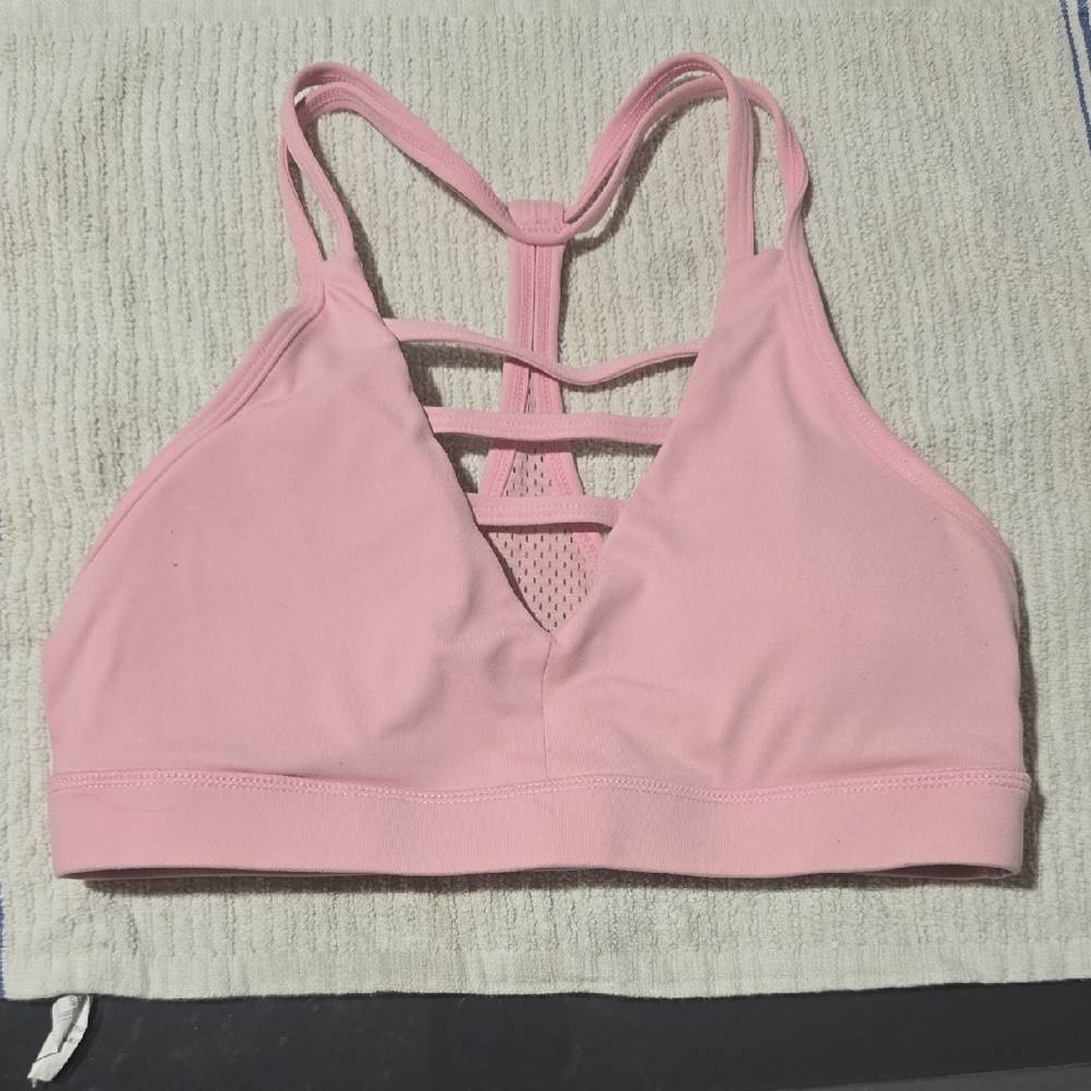 ZYIA Pink Strappy Sports Bra